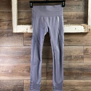 GYMSHARK Purple Energy Seamless Tights Performance Leggings